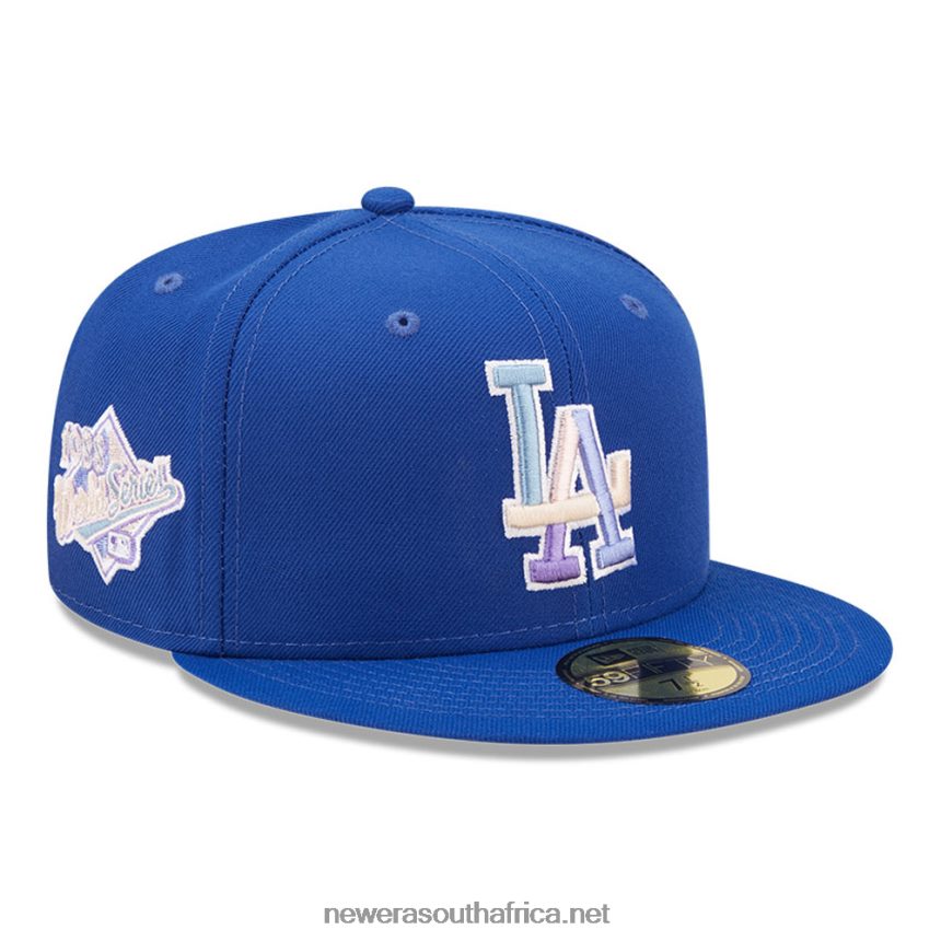 LA Dodgers MLB Nightbreak Team Blue 59FIFTY Fitted Cap New Era TRBRBN908
