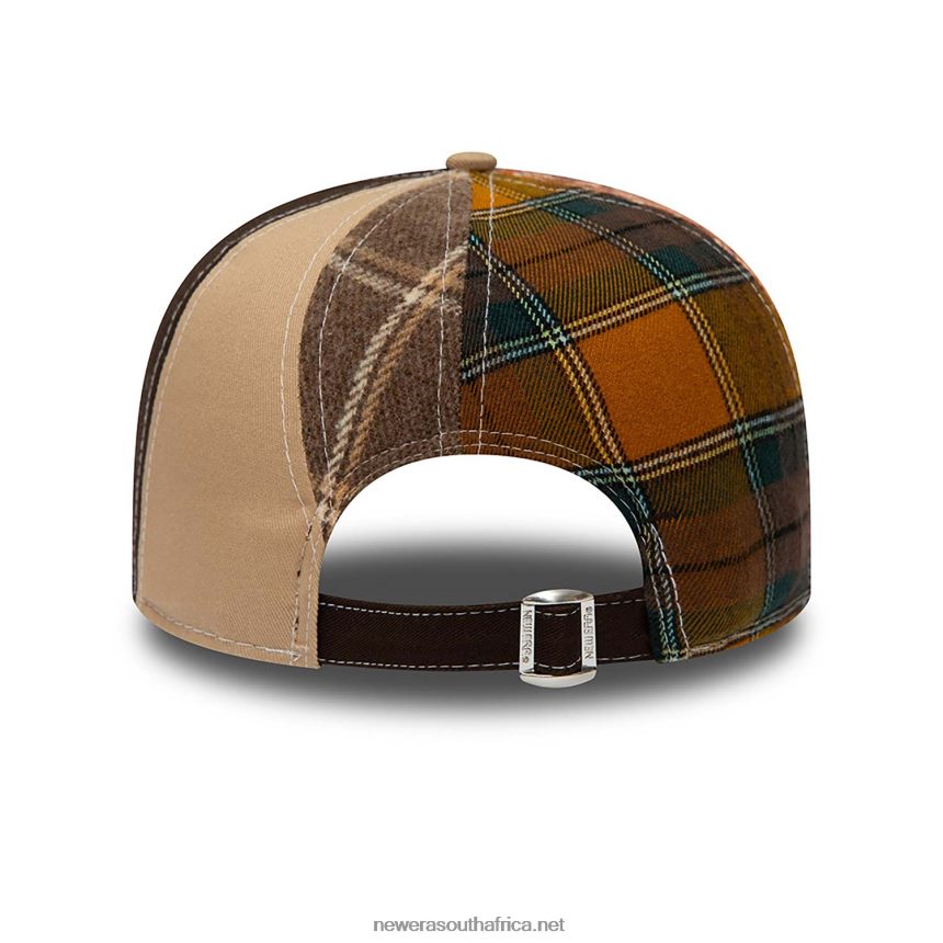 LA Dodgers MLB Patch Panel Light Beige 9FIFTY Snapback Cap New Era TRBRBN1882