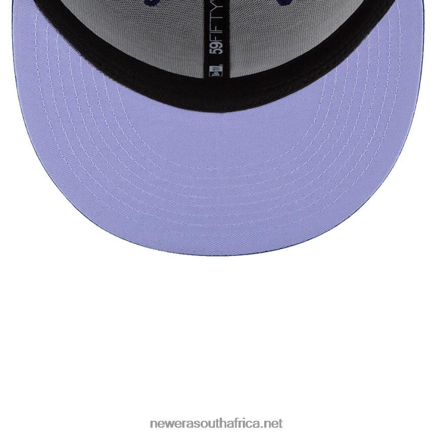 LA Dodgers MLB Side Patch Bloom Blue 59FIFTY Fitted Cap New Era TRBRBN910