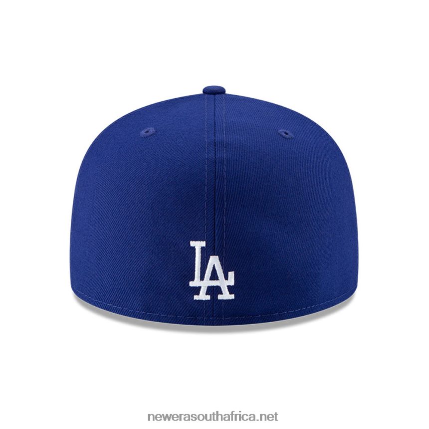 LA Dodgers MLB Side Patch Bloom Blue 59FIFTY Fitted Cap New Era TRBRBN910