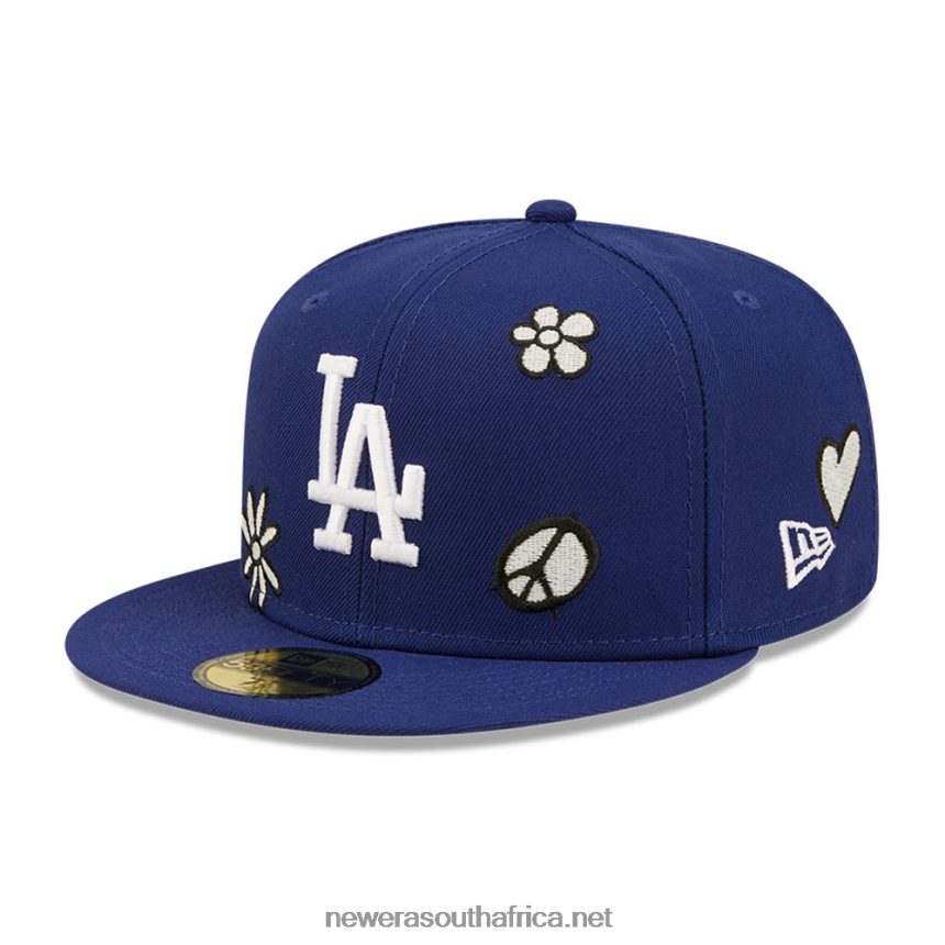 LA Dodgers MLB Sunlight Pop Dark Blue 59FIFTY Cap New Era TRBRBN1086