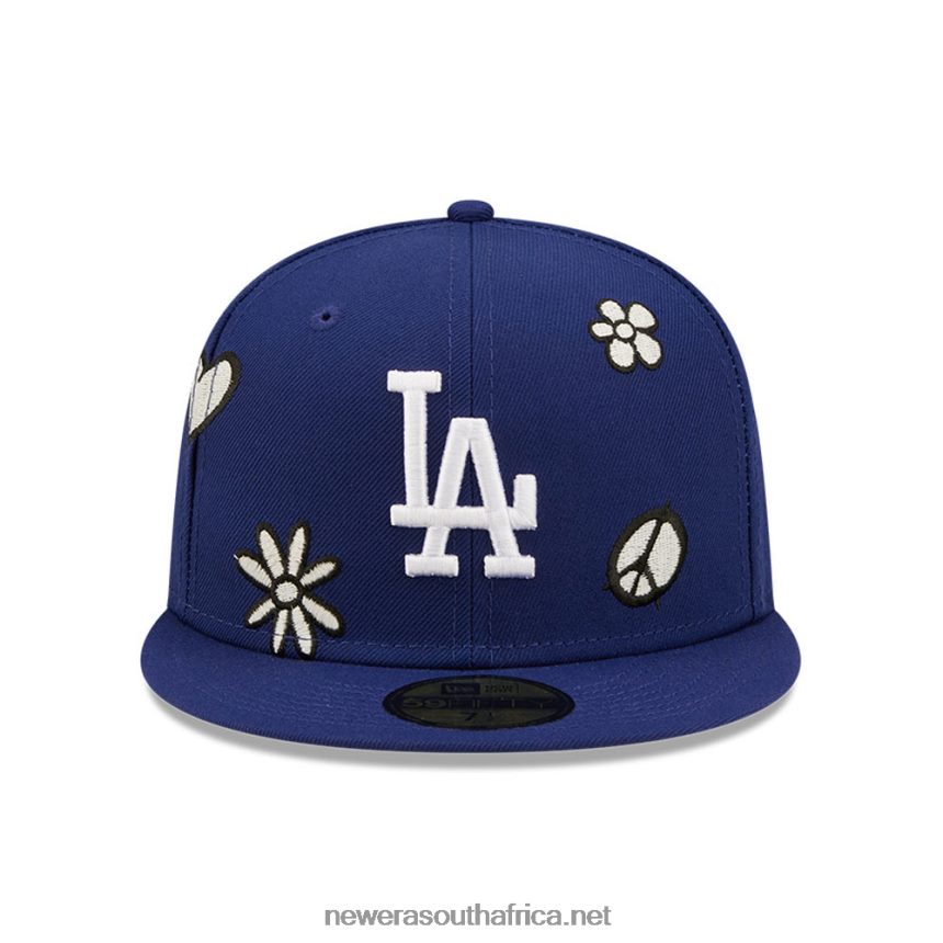 LA Dodgers MLB Sunlight Pop Dark Blue 59FIFTY Cap New Era TRBRBN1086