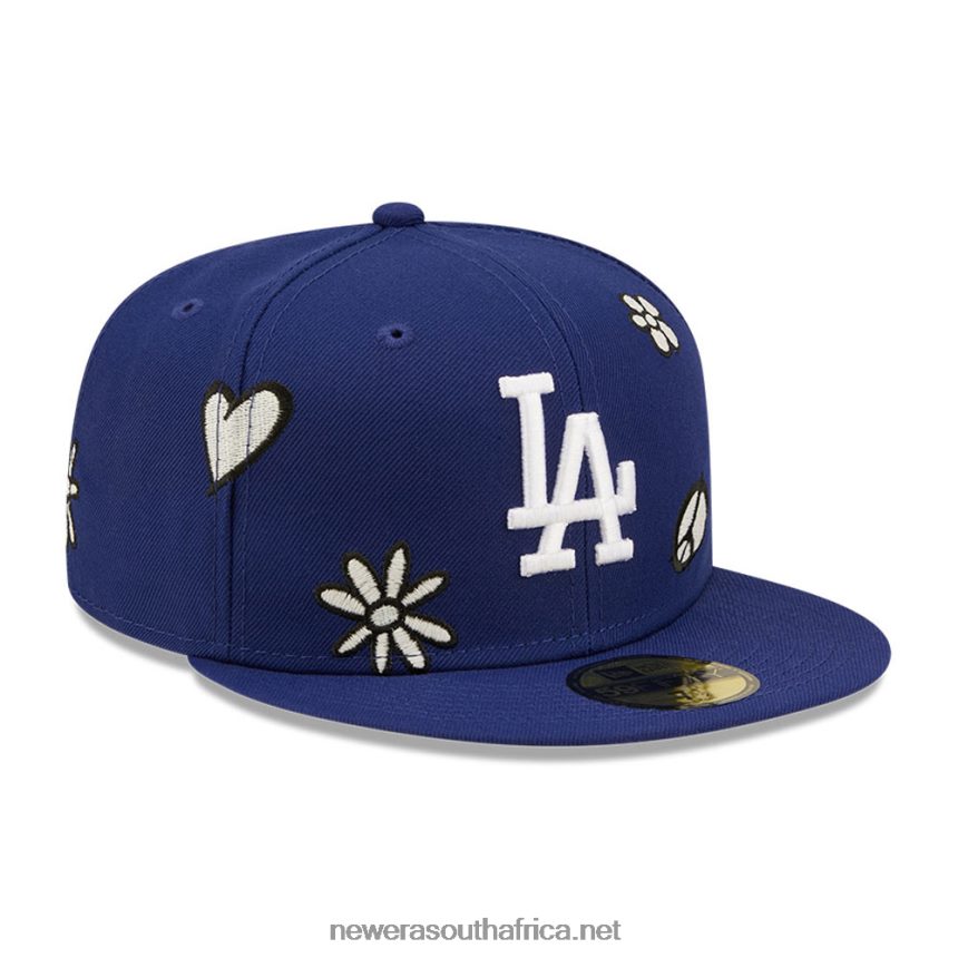 LA Dodgers MLB Sunlight Pop Dark Blue 59FIFTY Cap New Era TRBRBN1086