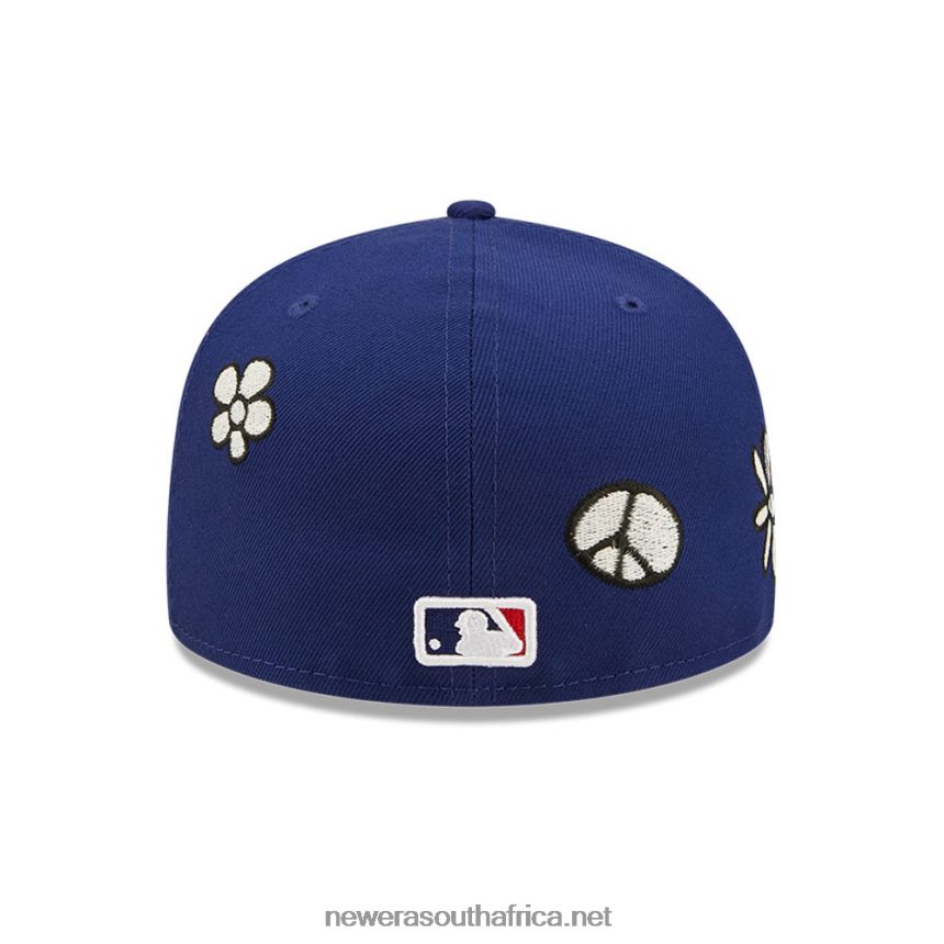 LA Dodgers MLB Sunlight Pop Dark Blue 59FIFTY Cap New Era TRBRBN1086