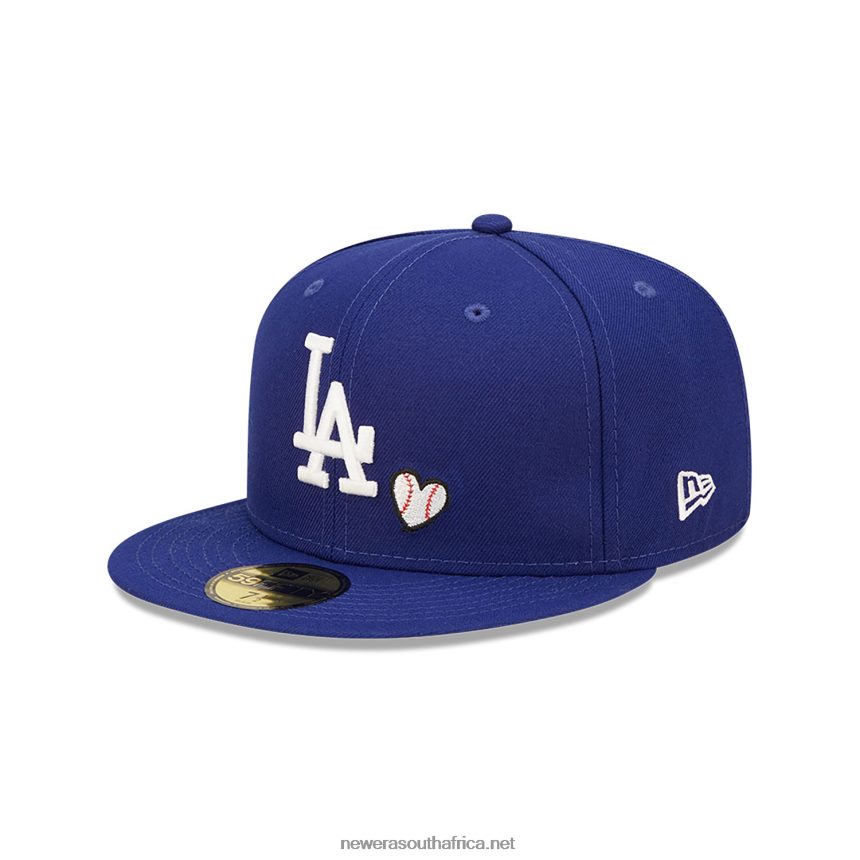 LA Dodgers MLB Team Heart Blue 59FIFTY Fitted Cap New Era TRBRBN472