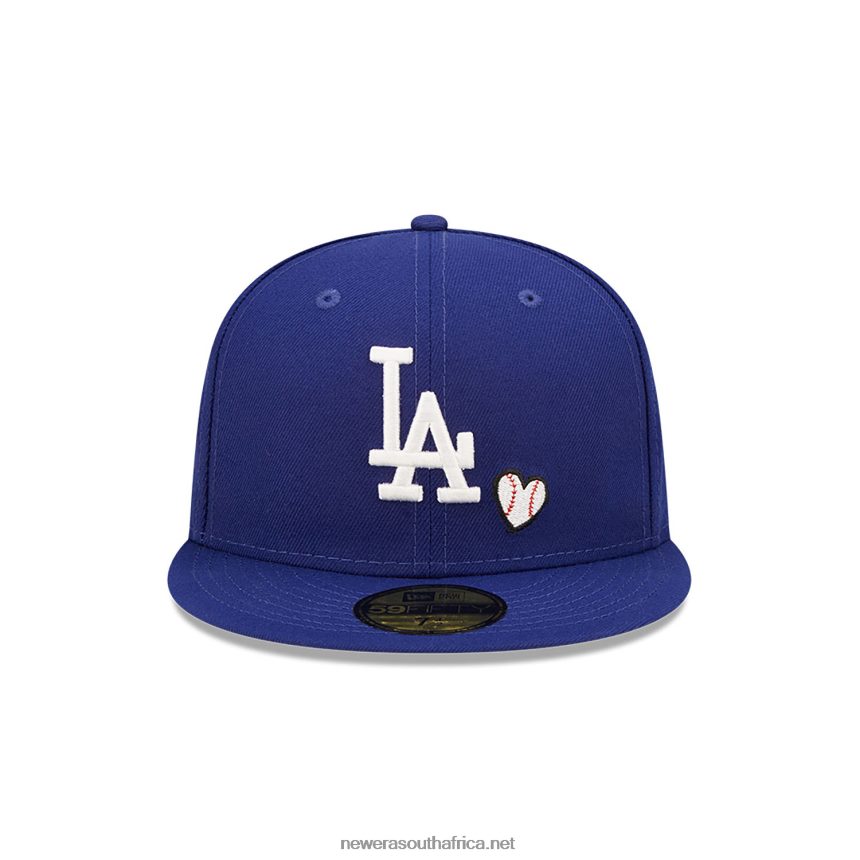 LA Dodgers MLB Team Heart Blue 59FIFTY Fitted Cap New Era TRBRBN472