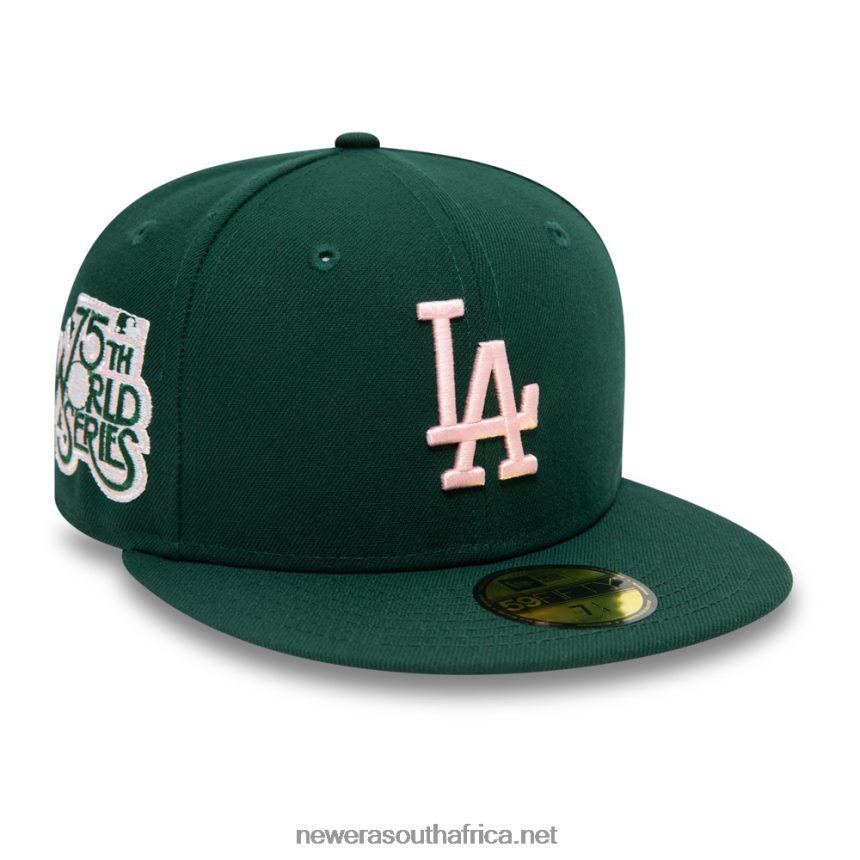 LA Dodgers MLB World Series Green 59FIFTY Cap New Era TRBRBN1026