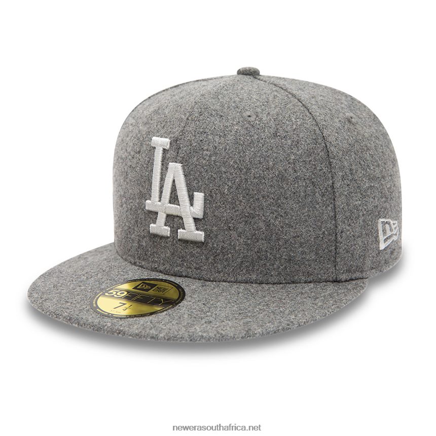 LA Dodgers Melton Grey 59FIFTY Fitted Cap New Era TRBRBN1058