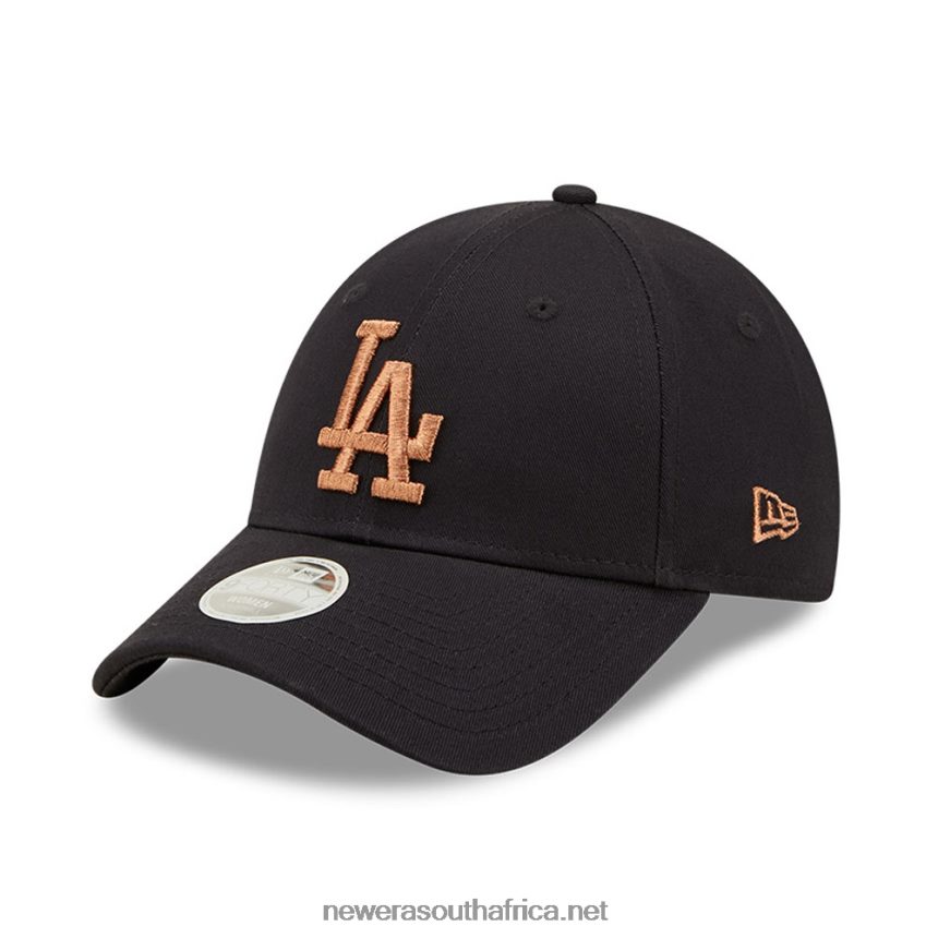 LA Dodgers Metallic Logo Womens Navy 9FORTY Adjustable Cap New Era TRBRBN1737