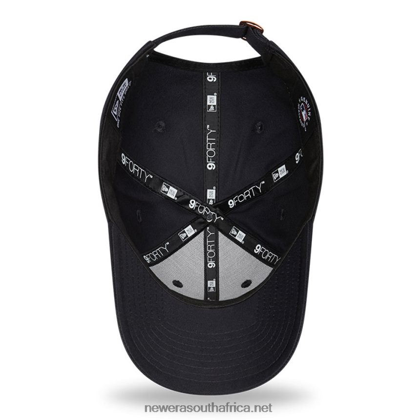 LA Dodgers Metallic Logo Womens Navy 9FORTY Adjustable Cap New Era TRBRBN1737