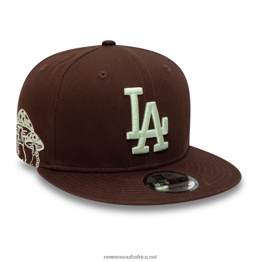 LA Dodgers Mushroom Patch Dark Brown 9FIFTY Snapback Cap New Era TRBRBN1853