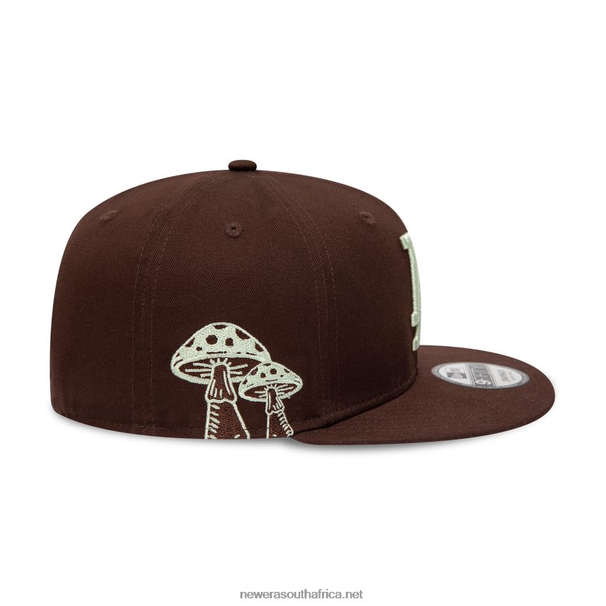 LA Dodgers Mushroom Patch Dark Brown 9FIFTY Snapback Cap New Era TRBRBN1853