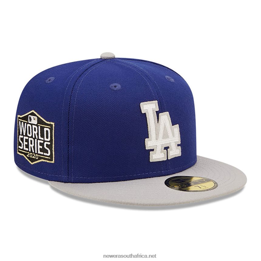 LA Dodgers NE Letterman Blue 59FIFTY Fitted Cap New Era TRBRBN92
