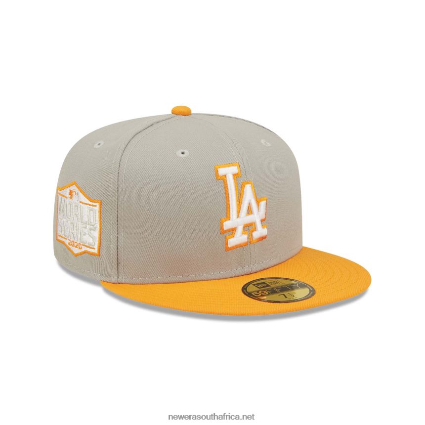 LA Dodgers Orange Soda Grey 59FIFTY Fitted Cap New Era TRBRBN572