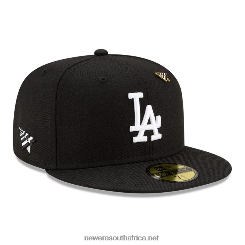LA Dodgers Paper Planes x MLB Black 59FIFTY Fitted Cap New Era TRBRBN1117