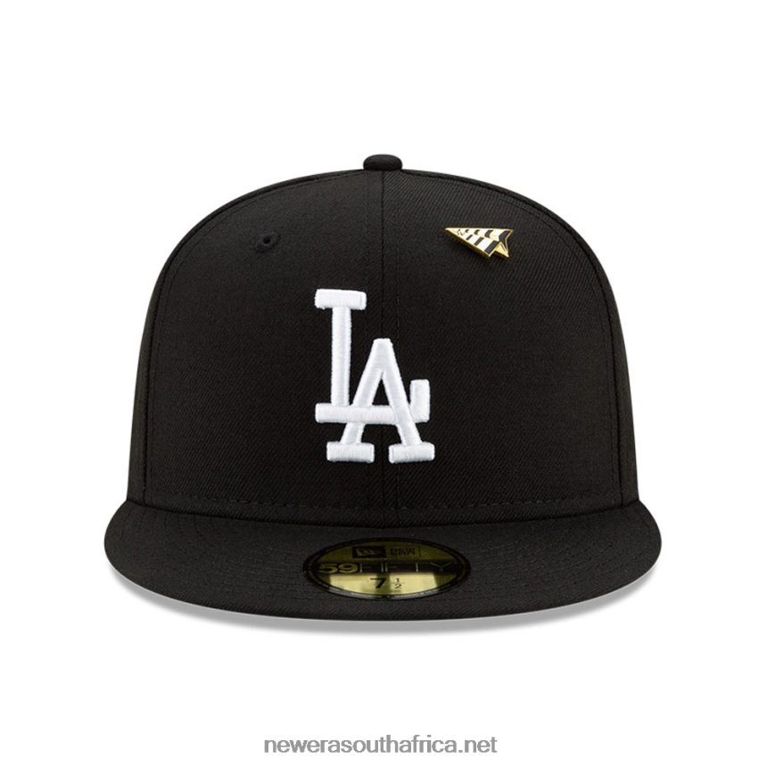LA Dodgers Paper Planes x MLB Black 59FIFTY Fitted Cap New Era TRBRBN1117