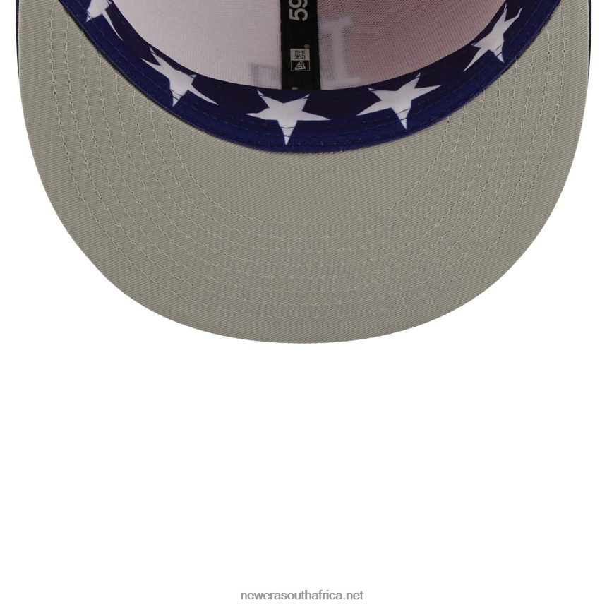 LA Dodgers Pinwheel Americana Red 59FIFTY Fitted Cap New Era TRBRBN779