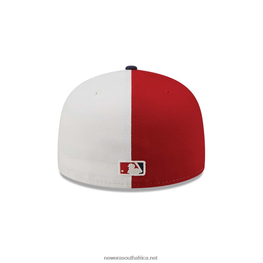 LA Dodgers Pinwheel Americana Red 59FIFTY Fitted Cap New Era TRBRBN779