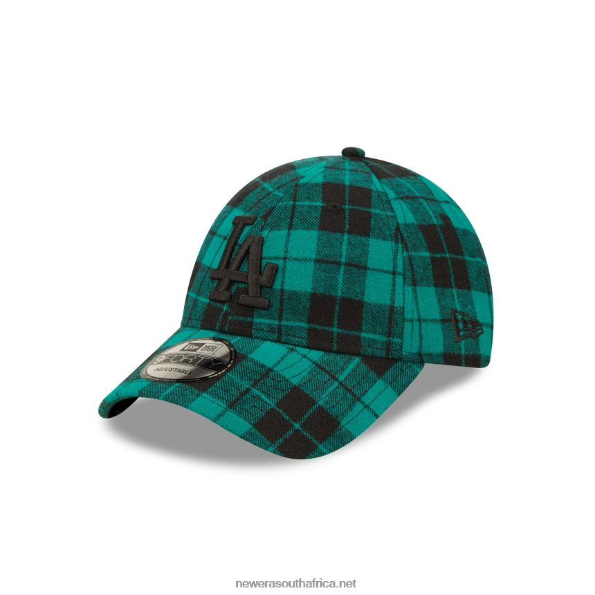 LA Dodgers Plaid Dark Green 9FORTY Adjustable Cap New Era TRBRBN1800
