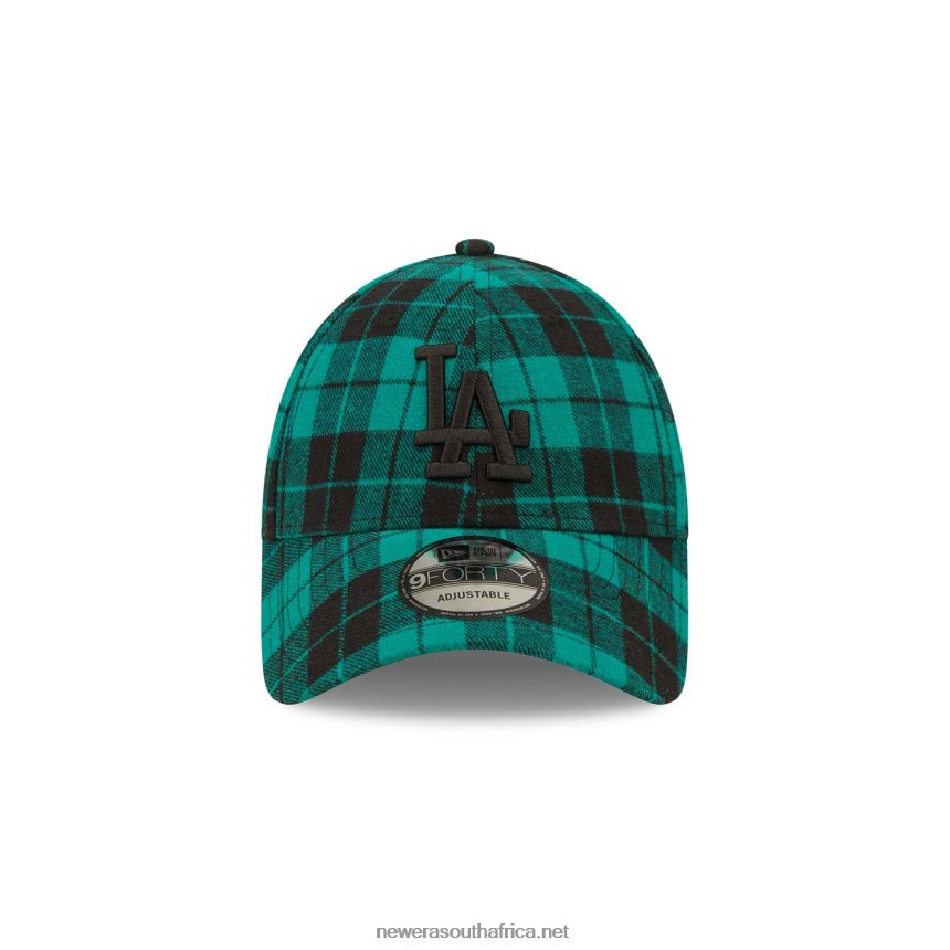 LA Dodgers Plaid Dark Green 9FORTY Adjustable Cap New Era TRBRBN1800