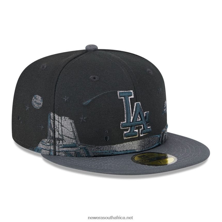 LA Dodgers Planetary Black 59FIFTY Fitted Cap New Era TRBRBN256
