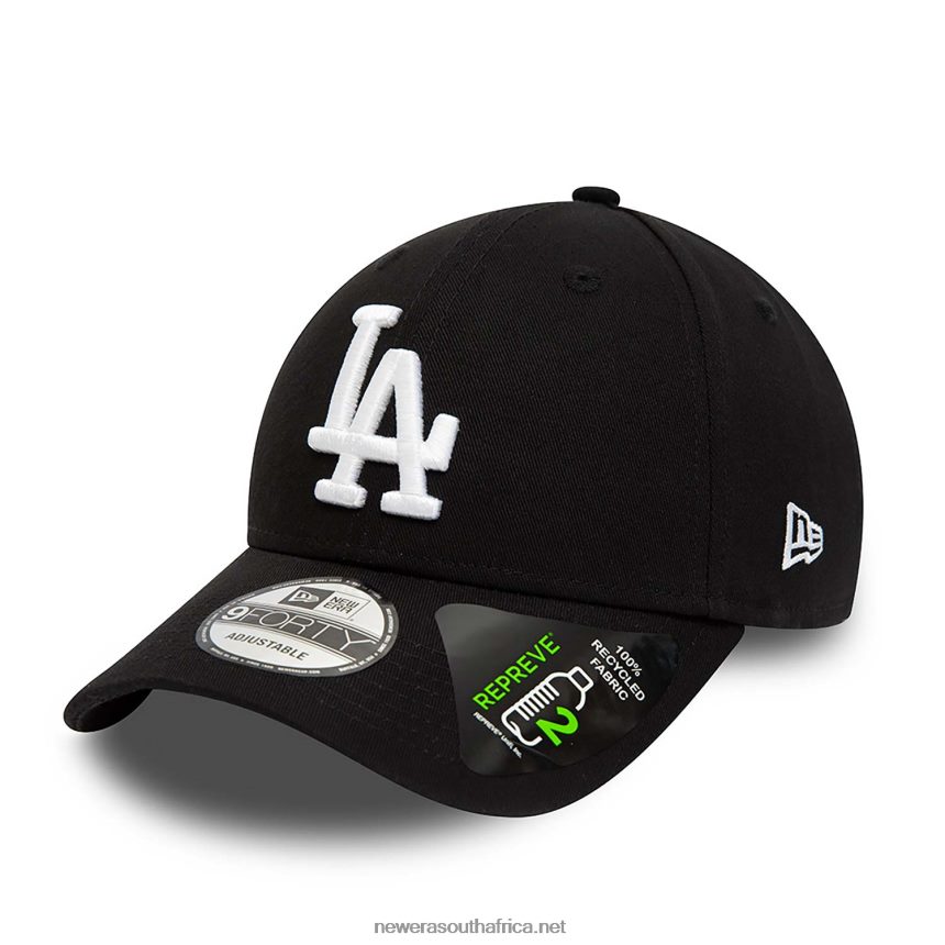 LA Dodgers Repreve League Essential Black 9FORTY Adjustable Cap New Era TRBRBN1568