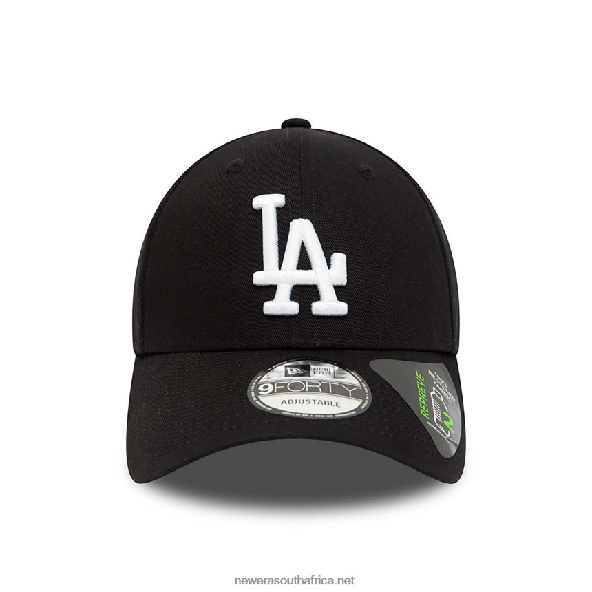 LA Dodgers Repreve League Essential Black 9FORTY Adjustable Cap New Era TRBRBN1568