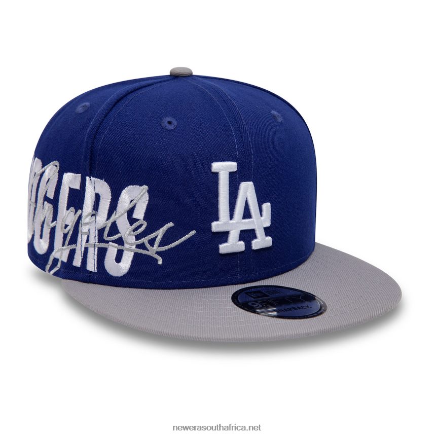 LA Dodgers Side Font Blue 9FIFTY Snapback Cap New Era TRBRBN1956