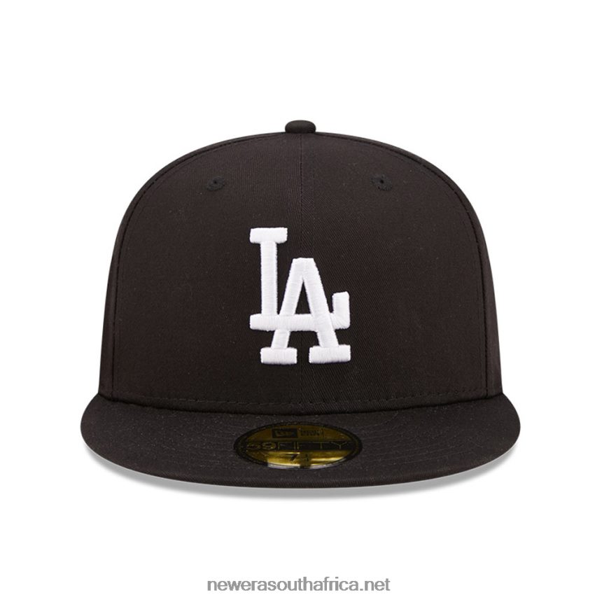 LA Dodgers Side Patch Black 59FIFTY Fitted Cap New Era TRBRBN537