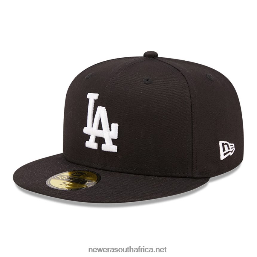 LA Dodgers Side Patch Black 59FIFTY Fitted Cap New Era TRBRBN537