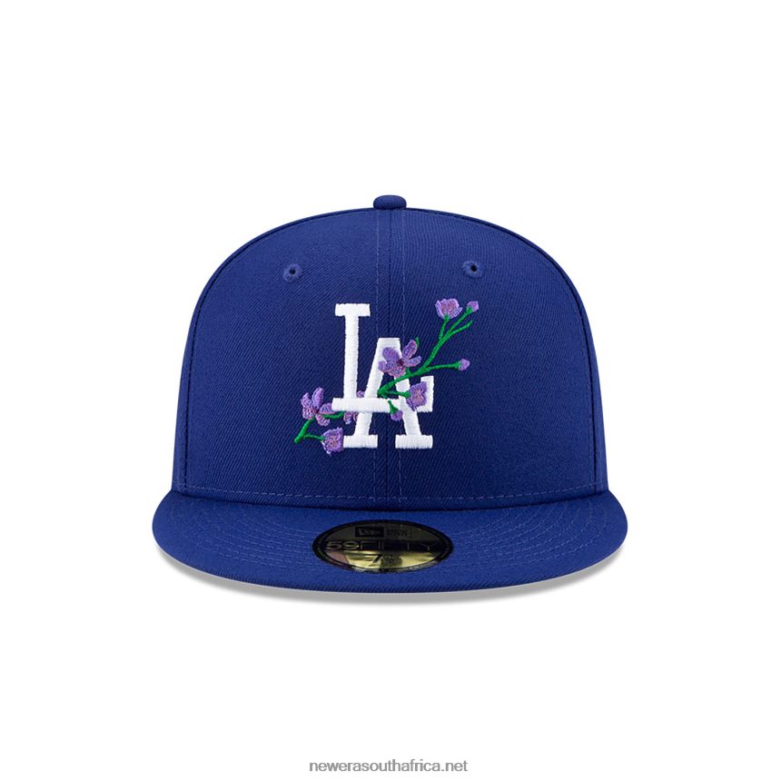 LA Dodgers Side Patch Bloom Blue 59FIFTY Fitted Cap New Era TRBRBN1139