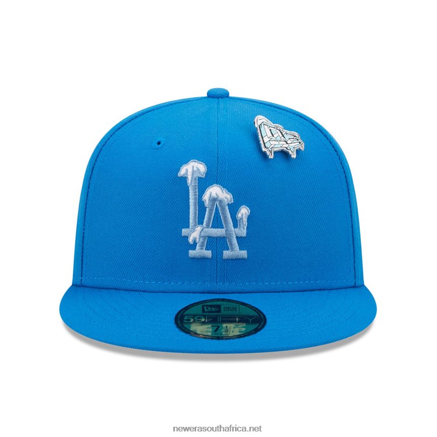 LA Dodgers Snow Day Blue 59FIFTY Fitted Cap New Era TRBRBN516