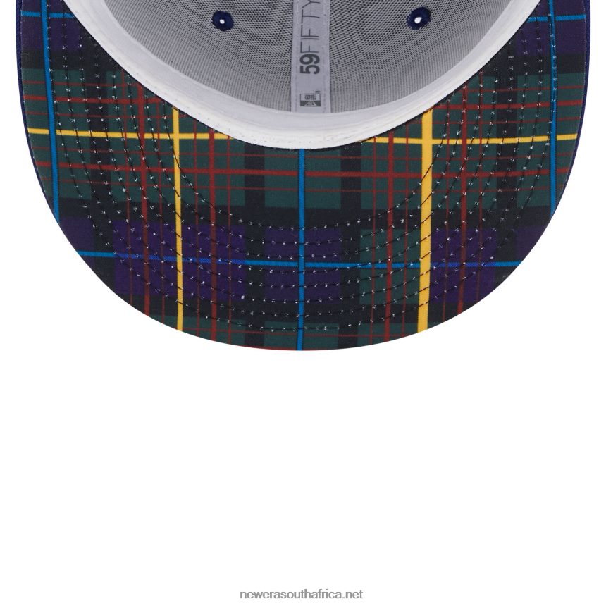 LA Dodgers State Tartan Blue 59FIFTY Fitted Cap New Era TRBRBN392