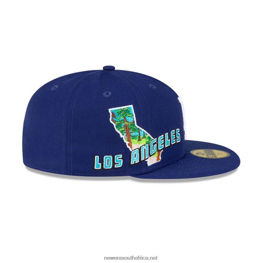 LA Dodgers Stateview Dark Blue 59FIFTY Fitted Cap New Era TRBRBN1398