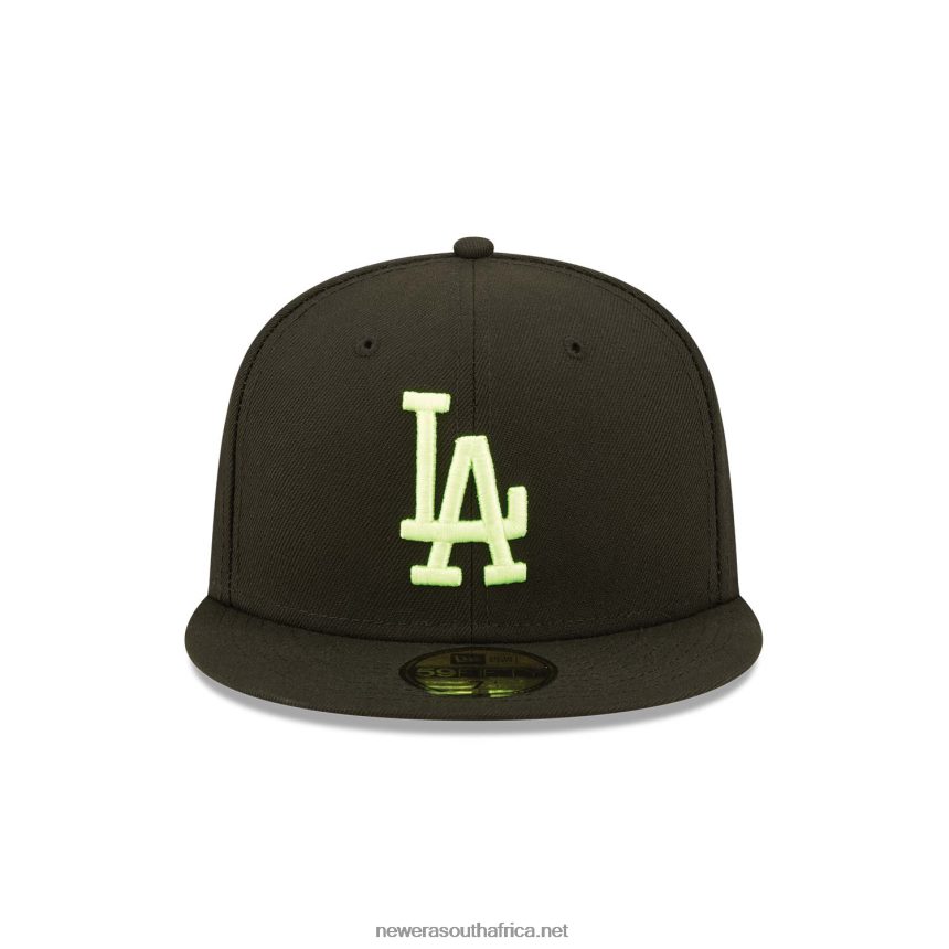 LA Dodgers Summer Pop Black 59FIFTY Fitted Cap New Era TRBRBN1140