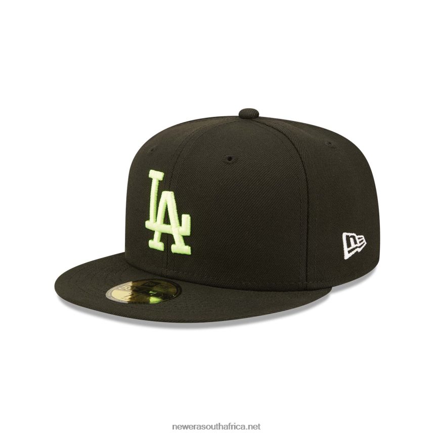 LA Dodgers Summer Pop Black 59FIFTY Fitted Cap New Era TRBRBN1140