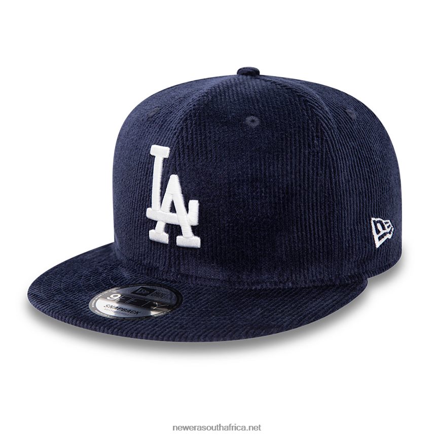 LA Dodgers Team Colour Cord Dark Blue 9FIFTY Snapback Cap New Era TRBRBN1953