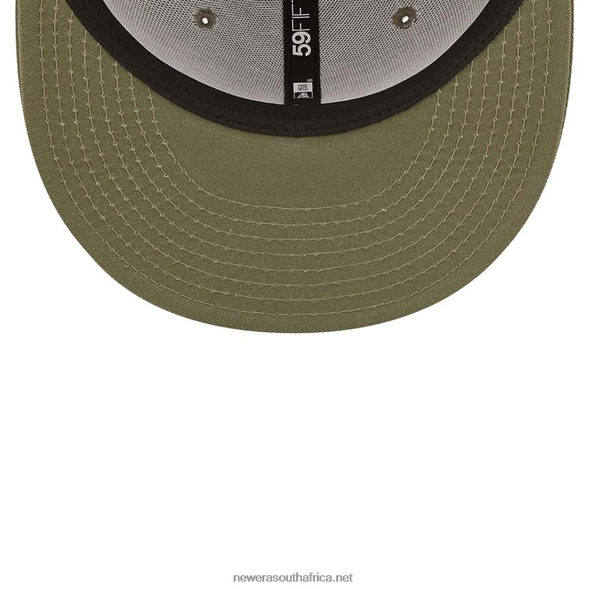 LA Dodgers Team Outline Medium Green 59FIFTY Fitted Cap New Era TRBRBN1399