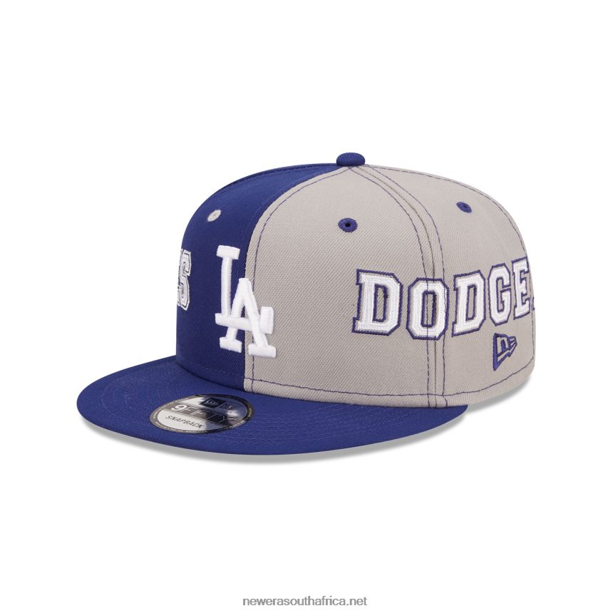 LA Dodgers Teamsplit Dark Blue 9FIFTY Snapback Cap New Era TRBRBN1886