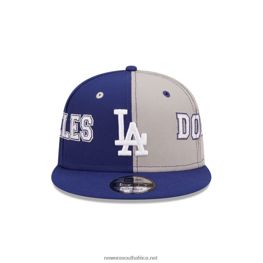 LA Dodgers Teamsplit Dark Blue 9FIFTY Snapback Cap New Era TRBRBN1886