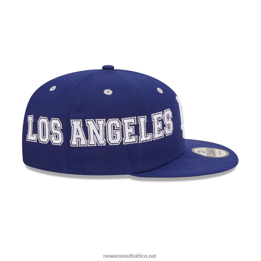LA Dodgers Teamsplit Dark Blue 9FIFTY Snapback Cap New Era TRBRBN1886
