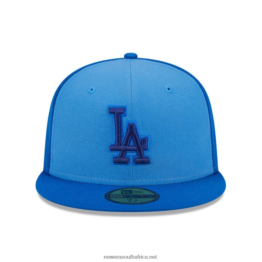 LA Dodgers Tri Tone Team Blue 59FIFTY Fitted Cap New Era TRBRBN1098