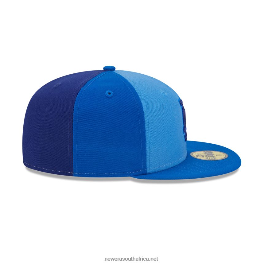 LA Dodgers Tri Tone Team Blue 59FIFTY Fitted Cap New Era TRBRBN1098