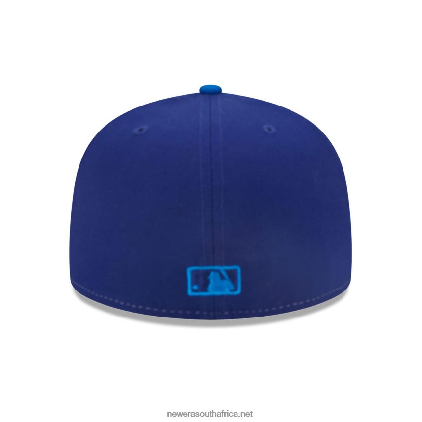 LA Dodgers Tri Tone Team Blue 59FIFTY Fitted Cap New Era TRBRBN1098