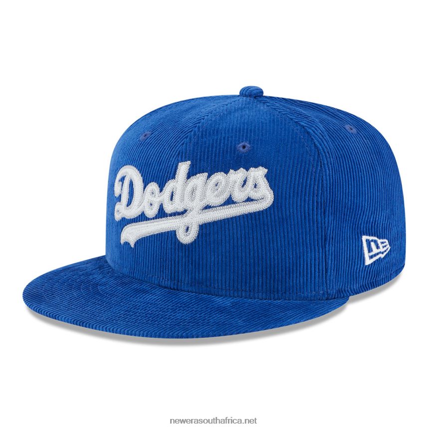 LA Dodgers Vintage Cord Blue 59FIFTY Fitted Cap New Era TRBRBN261