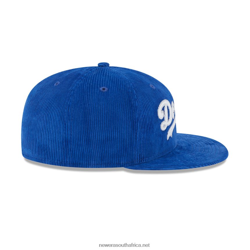 LA Dodgers Vintage Cord Blue 59FIFTY Fitted Cap New Era TRBRBN261
