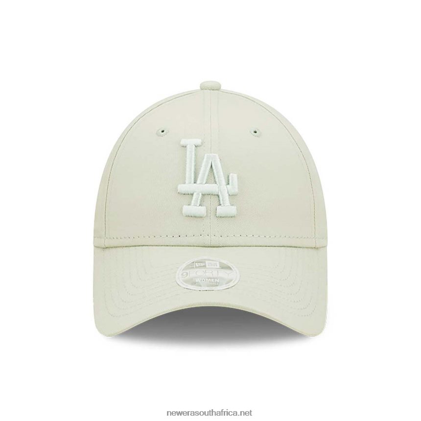 LA Dodgers Womens League Essential Pastel Green 9FORTY Adjustable Cap New Era TRBRBN1478