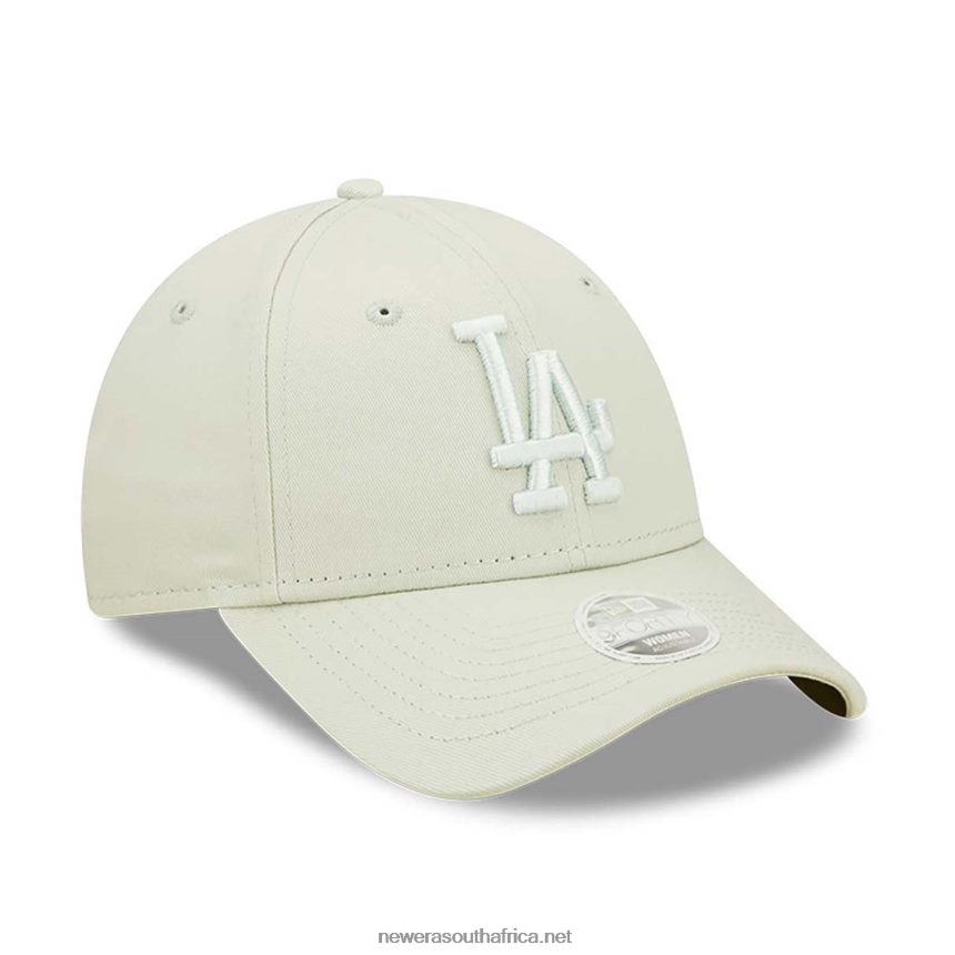 LA Dodgers Womens League Essential Pastel Green 9FORTY Adjustable Cap New Era TRBRBN1478