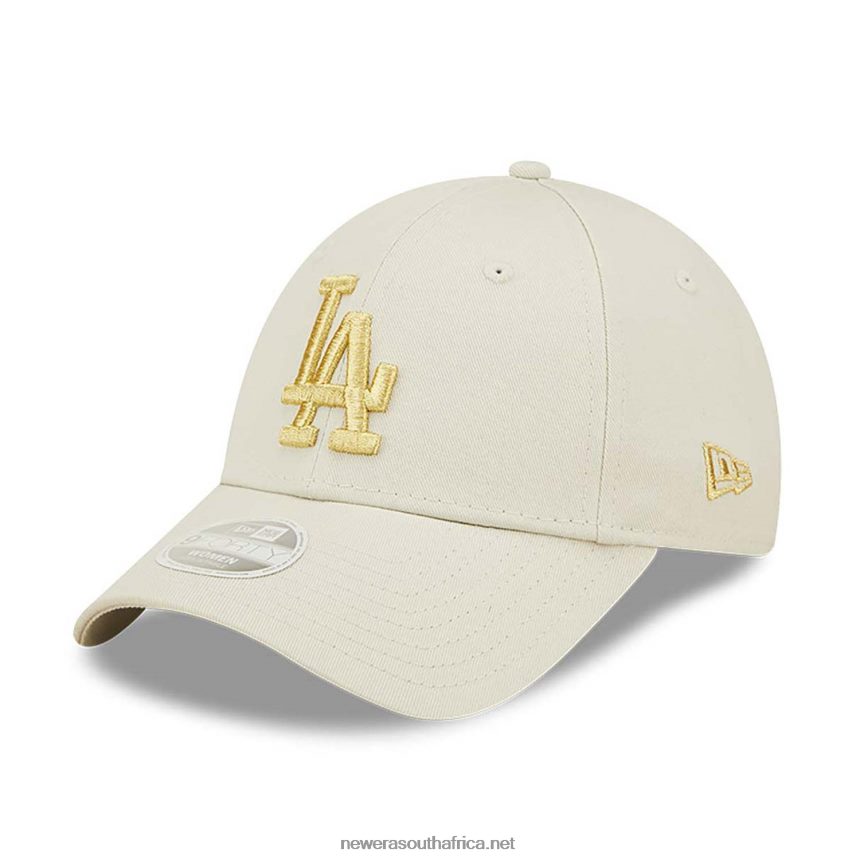 LA Dodgers Womens Metallic Logo Stone 9FORTY Adjustable Cap New Era TRBRBN1479