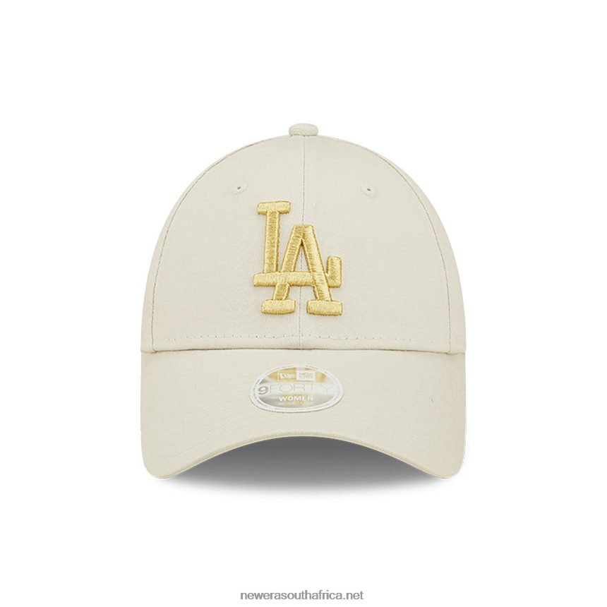 LA Dodgers Womens Metallic Logo Stone 9FORTY Adjustable Cap New Era TRBRBN1479